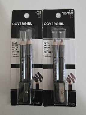 COVERGIRL Brow Fill + Define Pencil Duo — Black & Rich Brown